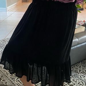 Black two layered skirt